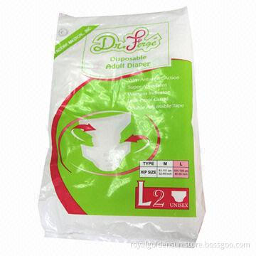 Disposable adult diapers with adsorption
